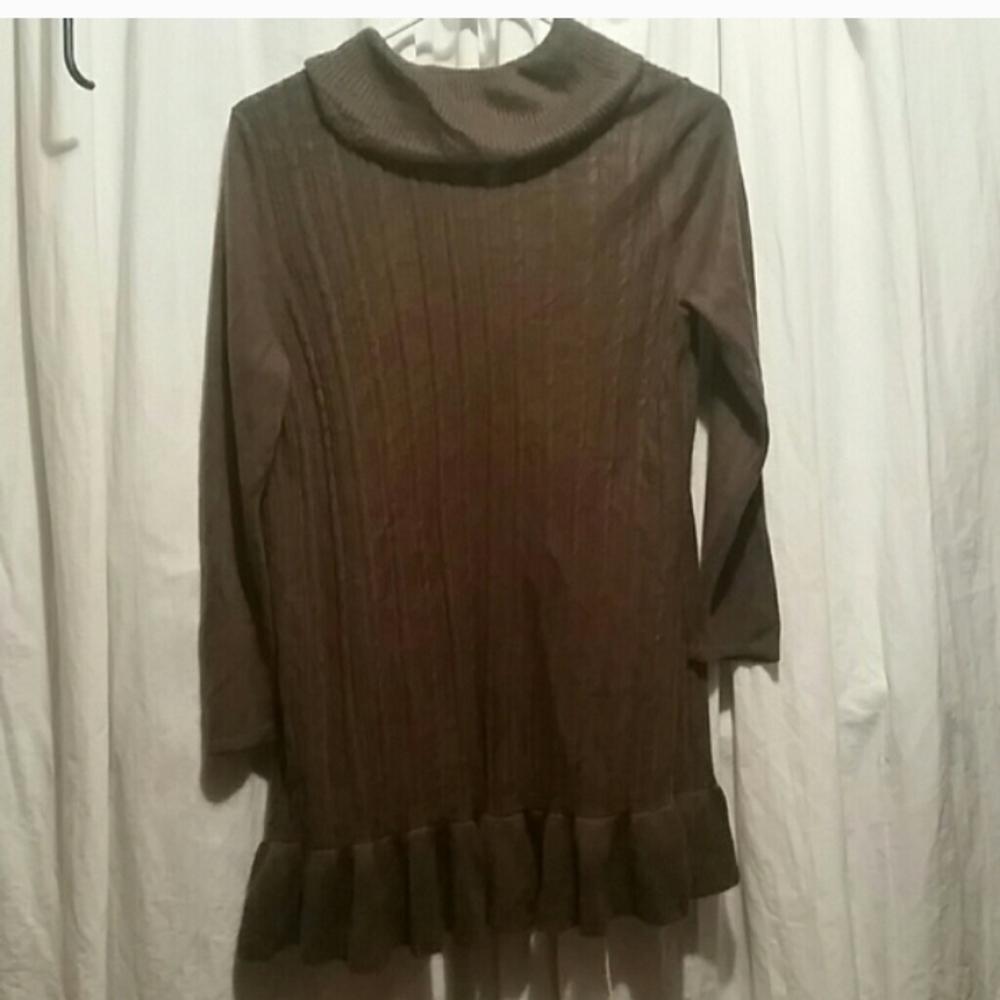 Outback Red Brown Ruffled Cardigan - Picture 3 of 5